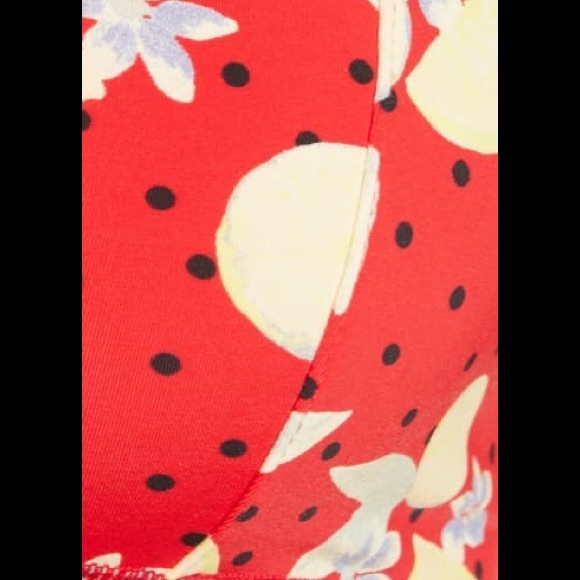 šNWT FREE PEOPLE āMariā Bralette in Cherry Combo Size XS - Picture 7 of 10